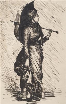 Lady with Umbrella - Ferdinand Velc