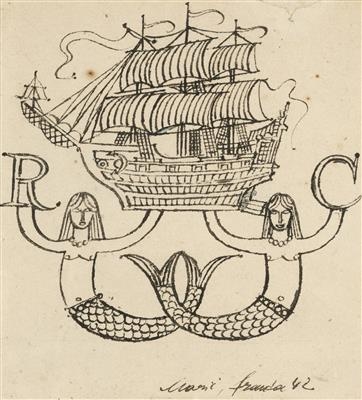 Artwork by František Tichý, Robinson Crusoe – book illustration, Made of Ink