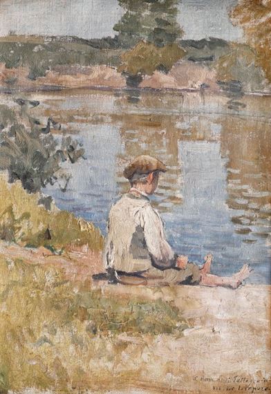 The river bank by Jehan Le Liepvre