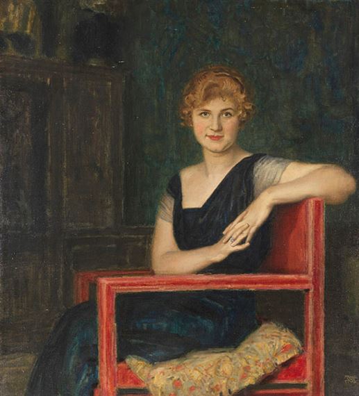 Bildnis einer Dame by Franz von Stuck, circa 1916-1918