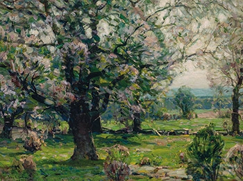 Artwork by John Fabian Carlson, May Morning, Made of Oil on canvas