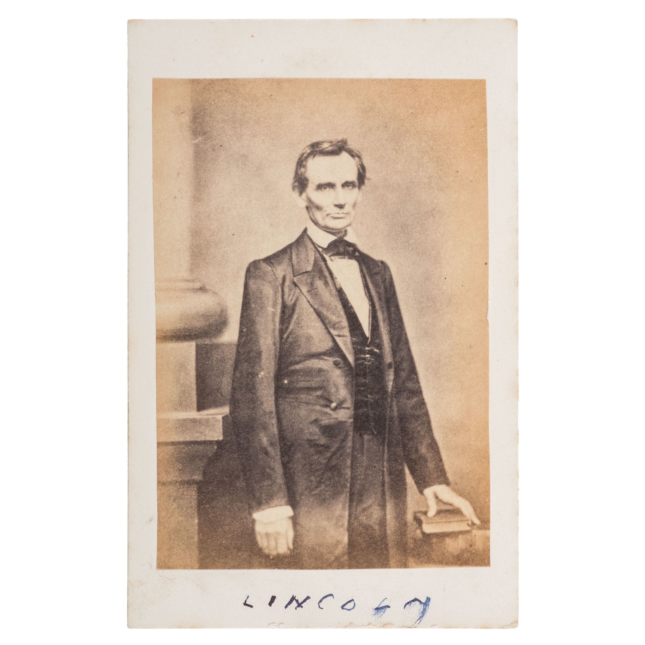 Mathew B. Brady | Abraham Lincoln CDV by Brady, Taken Before the Cooper ...