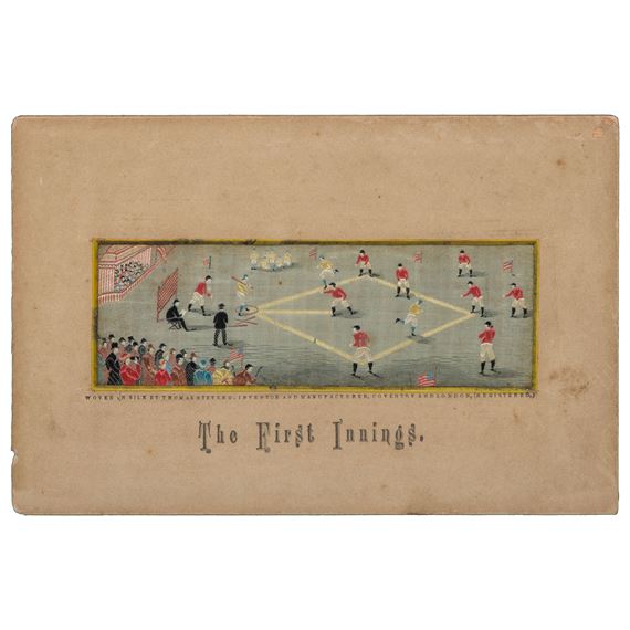 Thomas Stevens | The First Innings, Rare Stevengraph | MutualArt