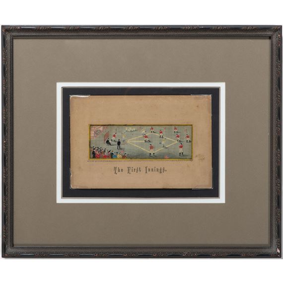 Thomas Stevens | The First Innings, Rare Stevengraph | MutualArt
