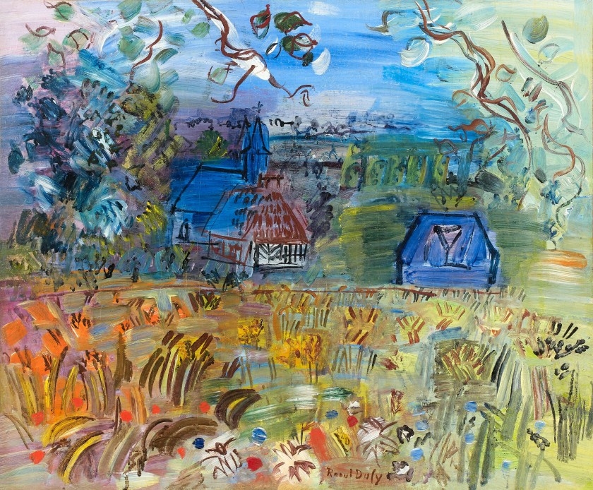 Raoul Dufy La Chapelle dans le champs de blé, Normandie