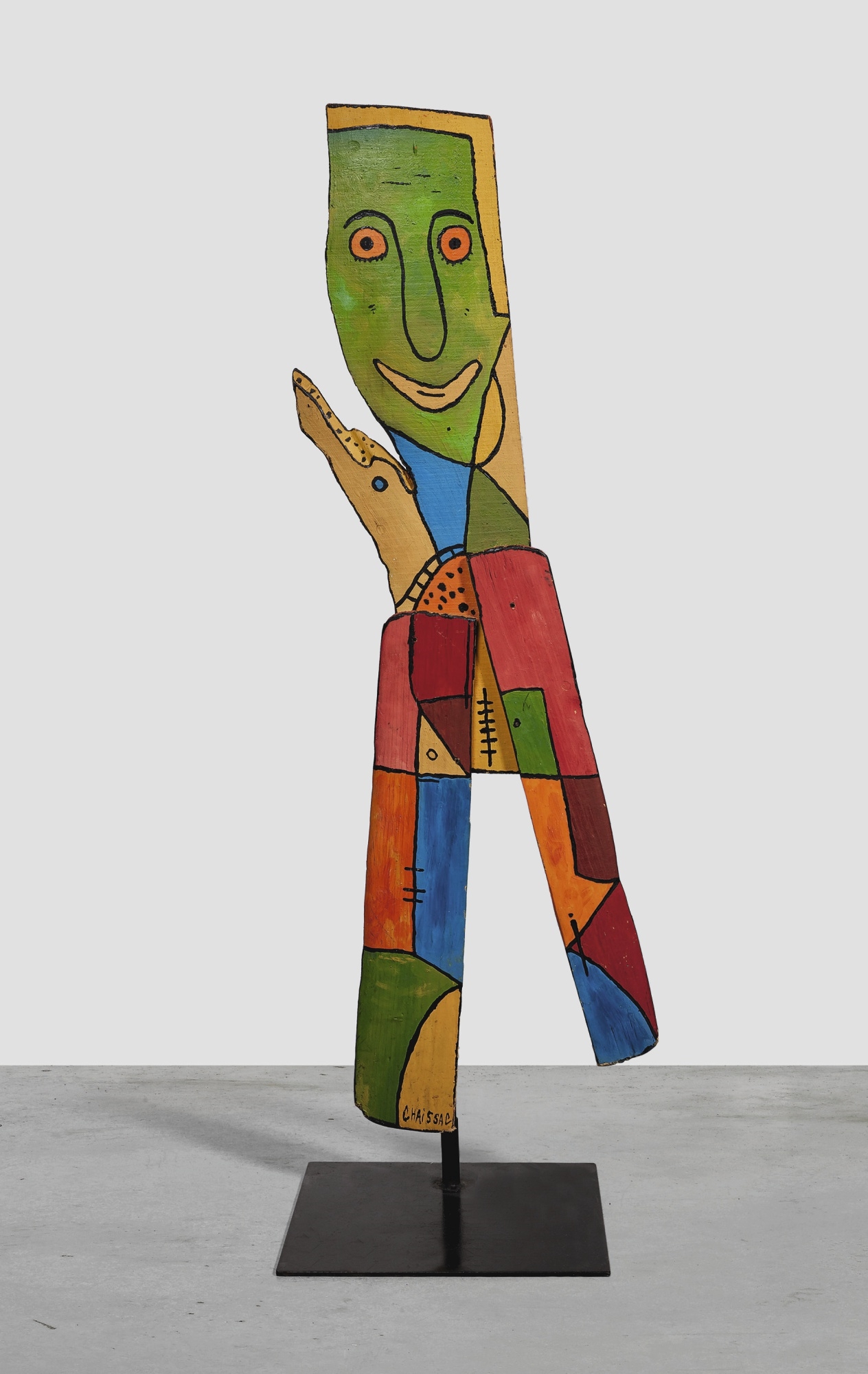 Image of Totem, figure aux bras longs et un tout dans son by Chaissac,  Gaston (1910-64)