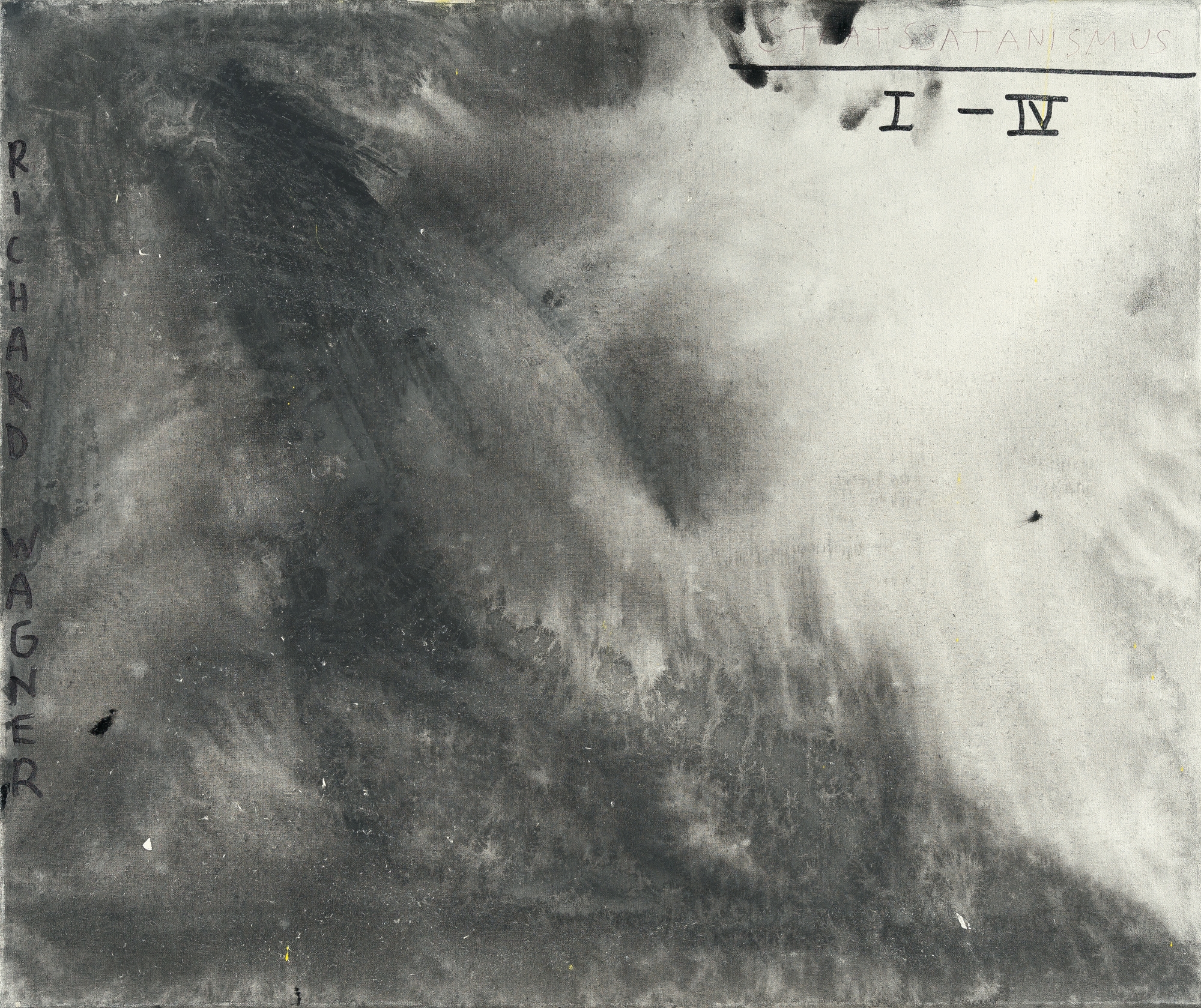 Artwork by Jonathan Meese, State satanism I-IV (III), Made of Oil on canvas