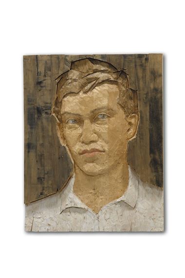 Grosses Selbstporträt by Stephan Balkenhol, 1990