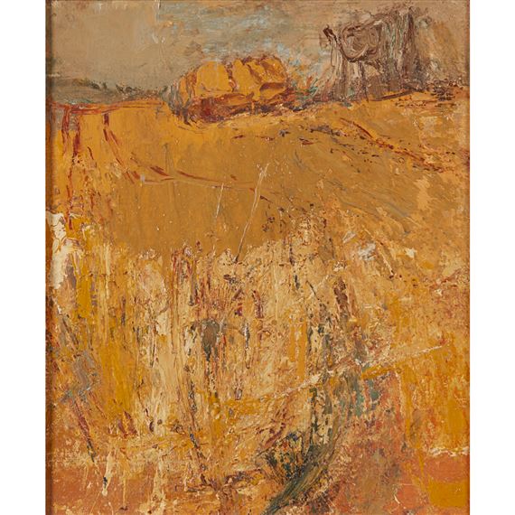 A HARVEST LANDSCAPE, CATTERLINE by Joan Kathleen Hardy Eardley