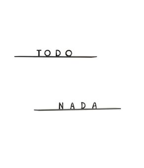 Todo-Nada - Markus Raetz