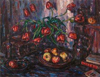 Blumenstillleben - Peter August Böckstiegel