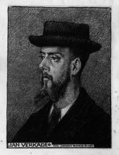 Porträt des Malers Jan Verkade (1868-1946) by Johan Gudmann Rohde, 1894