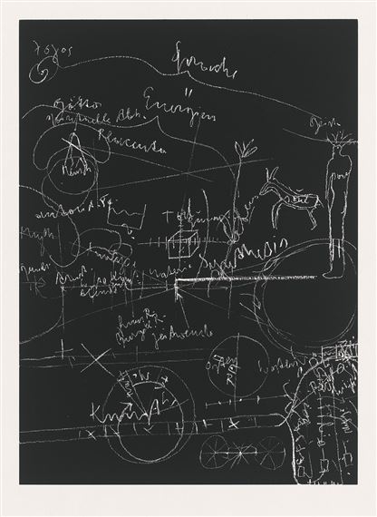 3 Works: Tafel I, II, III by Joseph Beuys, 1980