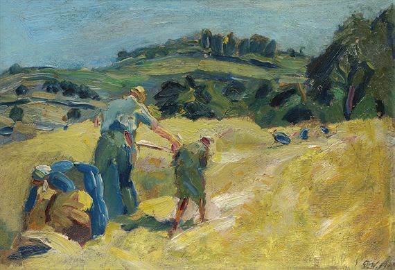 Emil Rudolf Weiss | Erntearbeiter im Schwarzwald (1919) | MutualArt