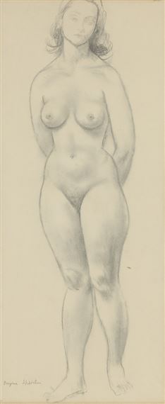 Standing Nude. by Eugene Edward Speicher