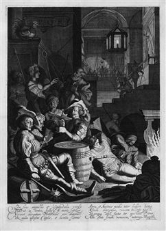 Die Verleugnung des Apostel Petrus - Pieter de Molyn