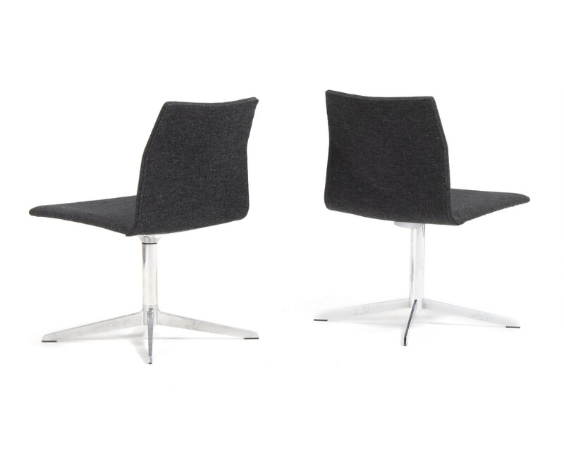 Artwork by Niels Hvass, Christina Strand, “E”, Made of grey wool