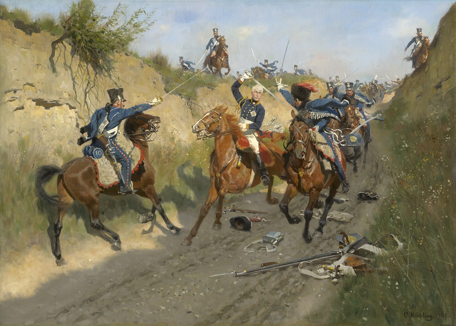 Carl Röchling | Der Tod des Prinzen Louis Ferdinand von Preußen bei ...