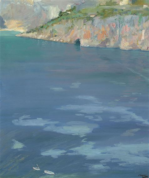 The Little White Boats, Cap Ferrat by John Lavery, 1921, Painted in 1921