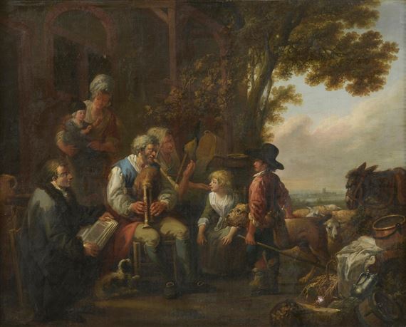 Le Philosophe Méditant la Nature by Louis-Joseph Watteau, 1787