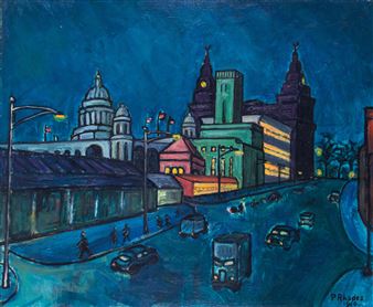 The Liverpool Maritime Building at night - Patricia Rhodes