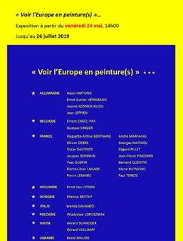 Voir I'Europe en peinture(s) - Galerie Arnoux