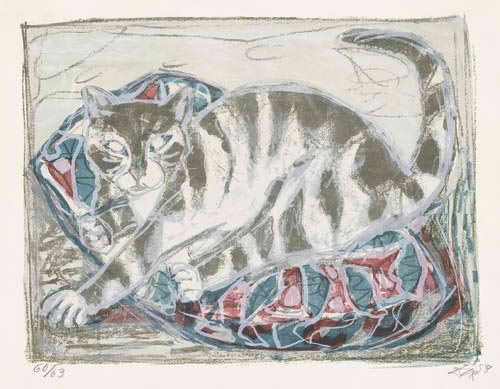 Katze by Otto Dix, 1959