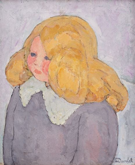 ”Liten flicka med gult hår” by Nils Dardel, 1911