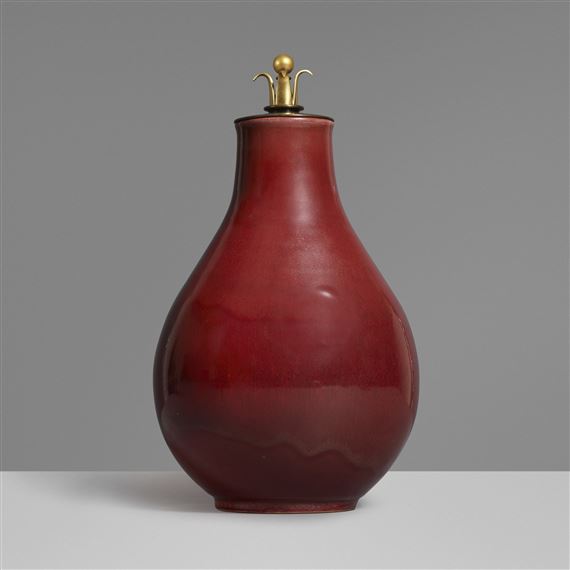 lidded vessel by Kresten Bloch, 1937