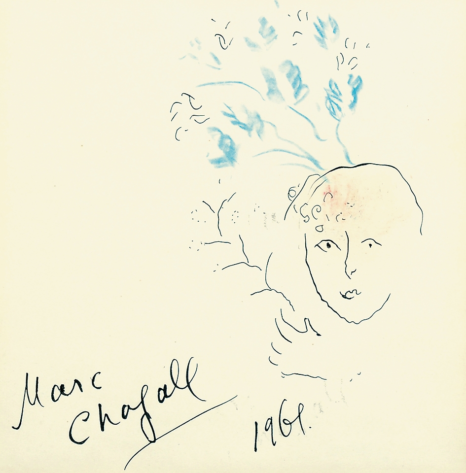 Marc Chagall | Tête Fleurie (1961) | MutualArt