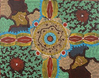 Nancy Campbell Napangardi アボリジニアート Nancy Napanangka Campbell | 13 Artworks at Auction | MutualArt