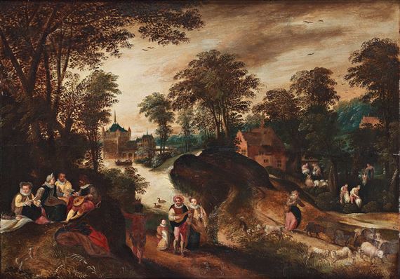 Gallant company by Marten van Valckenborch