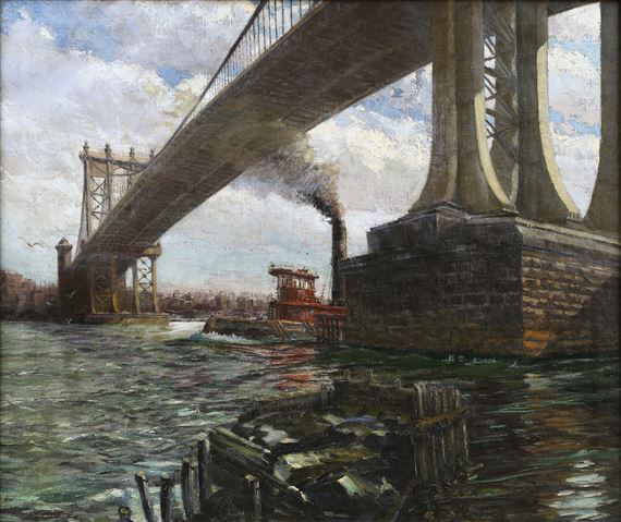 A New Days Light, East River by Colin Campbell Cooper