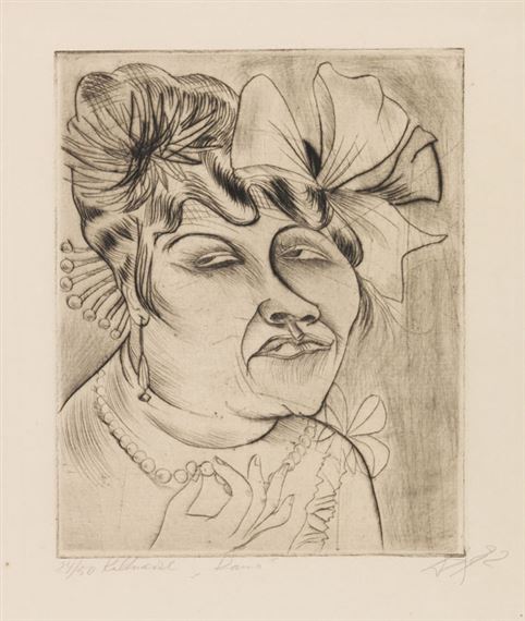 Dame by Otto Dix, 1922