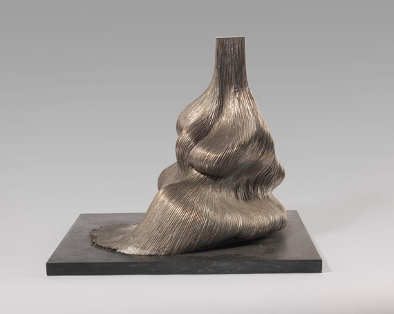 Artwork by Brigitte Matschinsky-Denninghoff, Oceanide I, Made of Brass on zinc, mounted on a slate plate