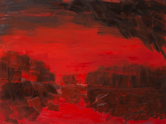 Artwork by Herbert Brandl, Ohne Titel, Made of Oil on canvas