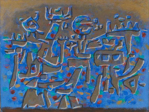 Blaue Mauer by Willi Baumeister, 1952