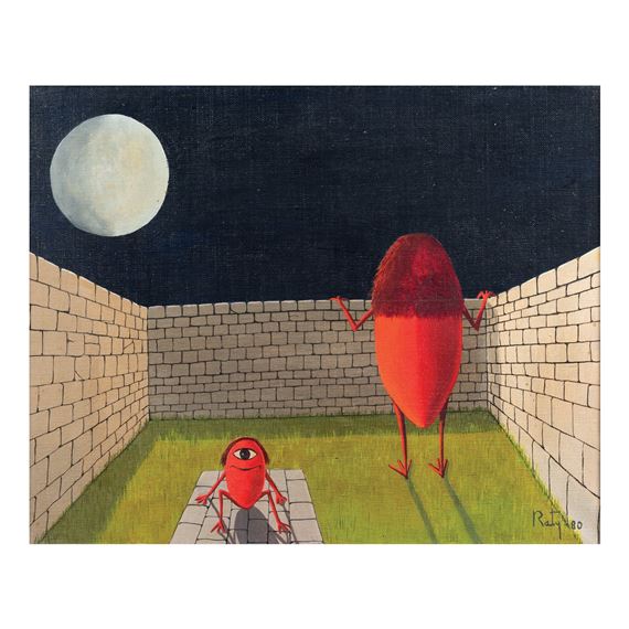 Paysage nocturne aux haricots