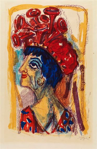 Contessa by Otto Dix, 1962