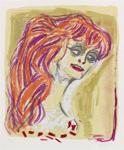 Rothaariges Mädchen by Otto Dix, 1963