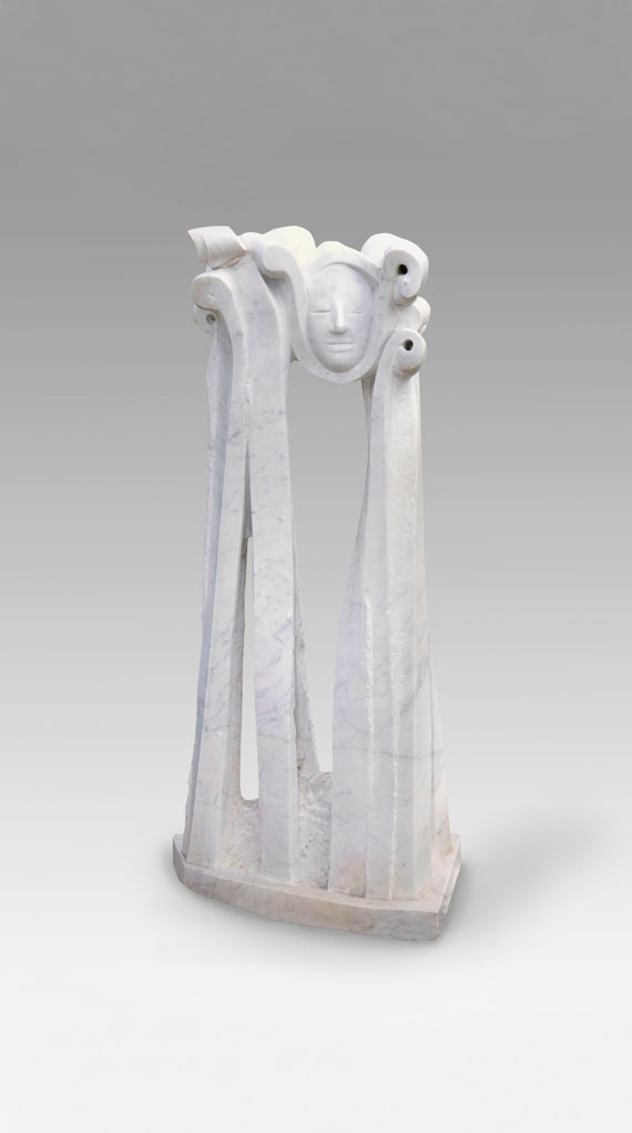 Michael Schoenholtz Kopf mit Perücke (1973) MutualArt