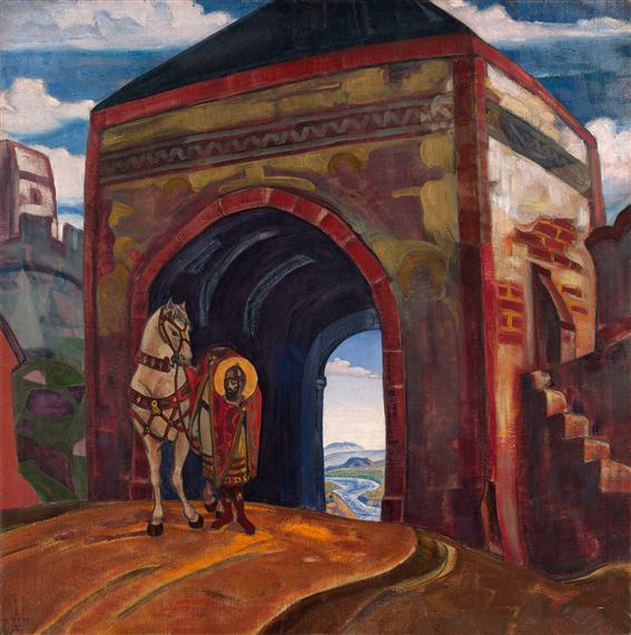 St Mercurius of Smolensk by Nicholas Roerich, 1919