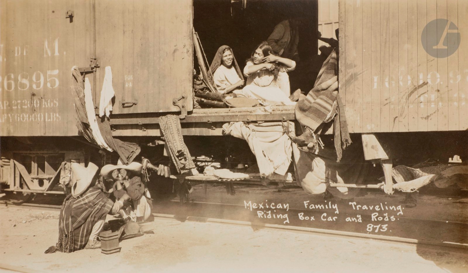 Artwork by D. W. Hoffman, Four Works: Révolution mexicaine, Made of silver prints on postcard paper