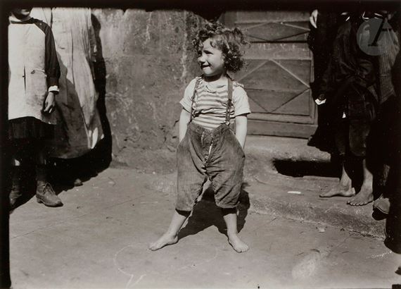 Chicago Street, Little Girl Near Hull House by Lewis Hine, 1909-1912
