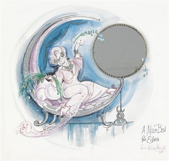 A Moon Bed for Edna by Hilary Knight, 2017