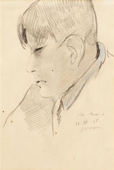 RITRATTO DI GIOVANE by Filippo de Pisis, 1925