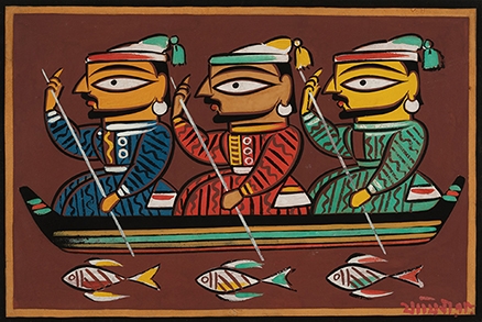 Artwork by Jamini Roy, Untitled, Made of Gouache on card