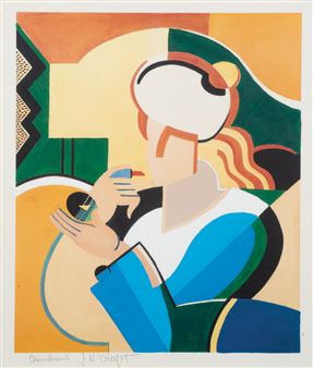 La femme au rouge à lèvre - Jacques Henri Guyot