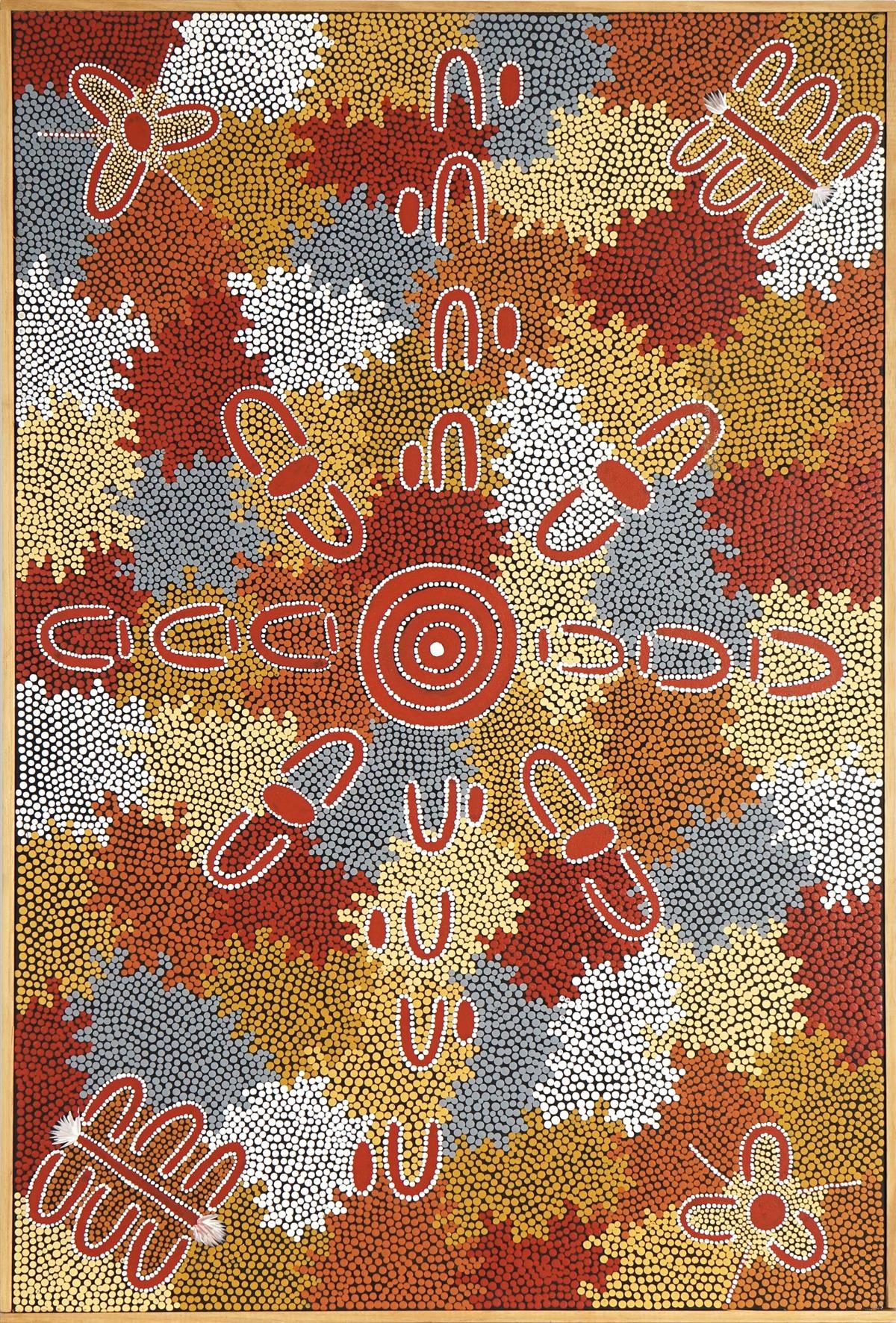 Artwork by Amy Pepperil Pultara, Women's Ceremony, Made of acrylic on canvas