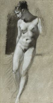 ACADÉMIE OF A STANDING WOMAN - Pierre-Paul Prud'hon
